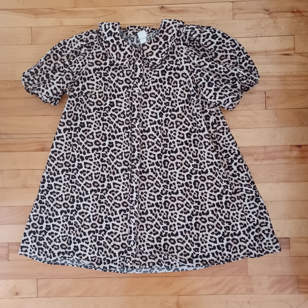 H&M leopard dress